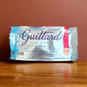 Guittard Dark Chocolate Mini Baking Chips 9 Oz Dairy Free 72% Cacao Pack Of 1